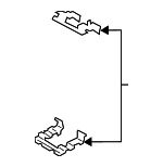 58144M6100 - Brakes: Brake Pads Spring for Kia: Forte Image