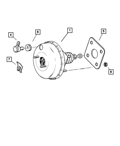 Power Brake Booster for 2002 Dodge Neon #0