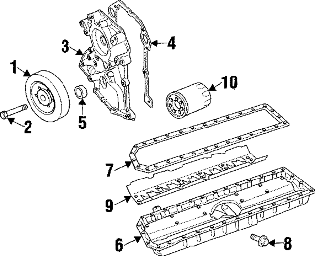 4763744AC - Engine: Engine Oil Pan for Mopar Image
