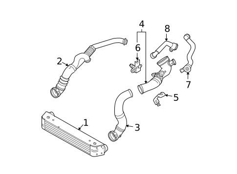 Intercooler for 2008 BMW 535xi #0