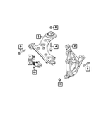 4787958AA - Front Suspension: Suspension Knuckle, Left for Mopar Image