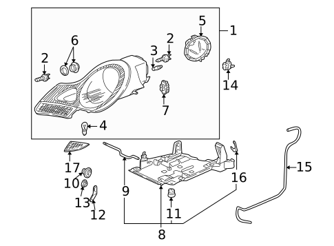 Headlamp Components for 2022 Porsche 718 Spyder #5
