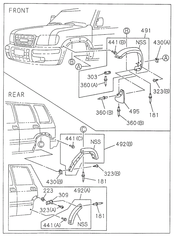 Side Panel - Mud Guard (FR.) for 1998 Acura SLX #0