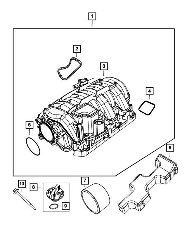 68540428AA - : Engine Intake Manifold Kit for Mopar Image