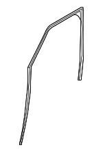 LR082976 - Body: Run Weather-Strip for Land Rover: Discovery Image