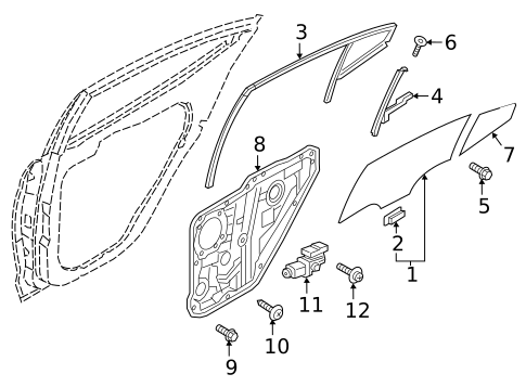 Rear Door for 2020 Hyundai Elantra #1