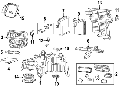 Evaporator & Heater Components for 2025 Ram 1500 #0