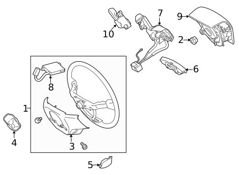 Steering Wheel & Trim for 2013 Lexus LS460 #3