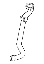 LR062459 - Cooling System: Outlet Hose for Land Rover: Defender 110, Defender 90, Discovery, Range Rover, Range Rover Sport Image