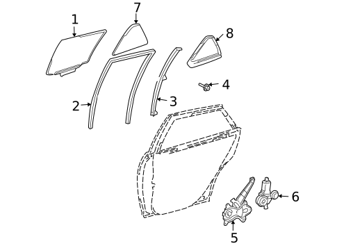Front Door for 2007 Lexus RX350 #2