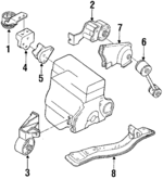 94174885 - Engine: Mount for Chevrolet: Spectrum Image