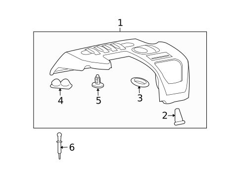 Engine Appearance Cover for 2009 Pontiac G5 #1