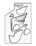 22601207 - Body: Door Interior Trim Panel for Pontiac: Sunfire Image image