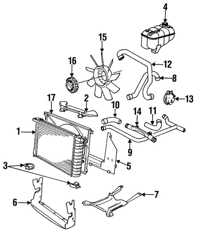 17111468078 - Cooling System: Radiator for BMW Image