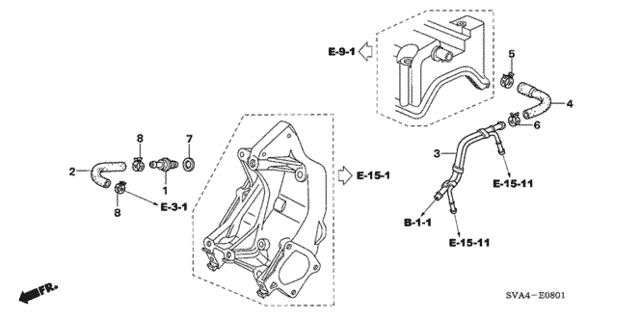 Breather Tube (2.0L) for 2007 Honda Civic #0