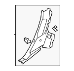 4M0867768F4PK - Body: Lower Pillar Trim for Audi Image