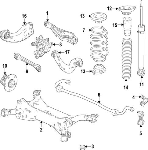 Rear Suspension for 2023 Honda Accord #0