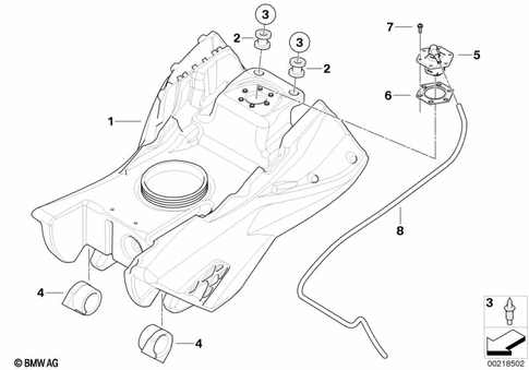 Fuel Container with Filler Pipe for 2013 BMW-Motorrad G 650 GS Sertao #0
