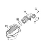 68413344AA - Fuel and Accelerator Pedal: Clean Air Duct for Mopar Image