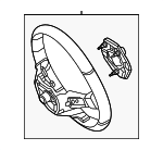 9946024099A84 - Steering: Steering Wheel for Mercedes-Benz Image