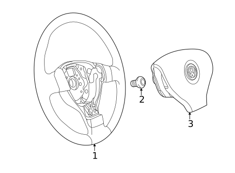Steering Wheel & Trim for 2014 Volkswagen Beetle #1