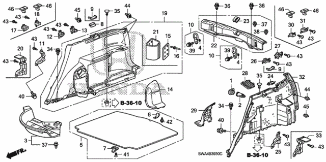 Side Lining for 2011 Honda CR-V #0