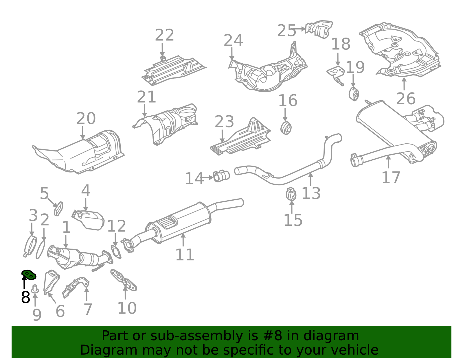 2012-2018 Ford Focus | Catalytic Converter Bracket | AV6Z-5K291-A ...
