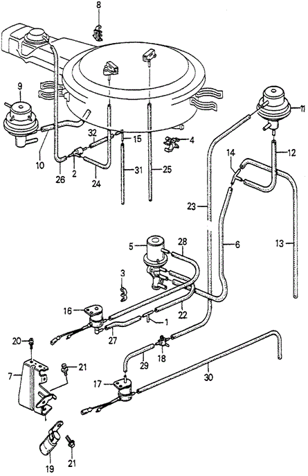 Air Cleaner Tubing for 1984 Honda Accord #0