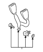 21086043699A86 - Electrical: Buckle End for Mercedes-Benz Image