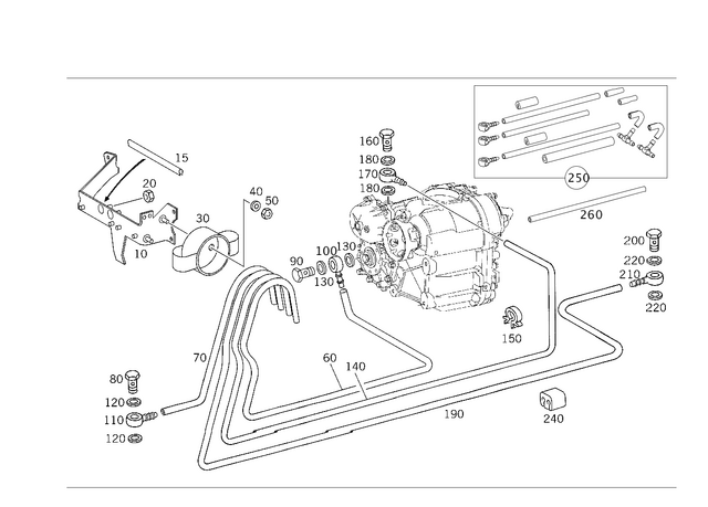4635250339 - Transfer Case: Holder for Mercedes-Benz Image image