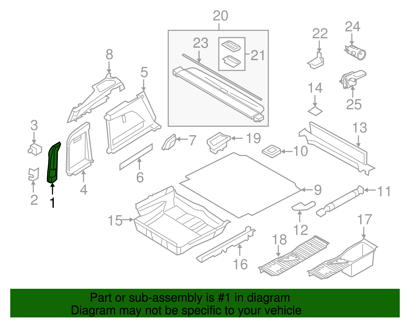 Pillar Cover - BMW (51-47-7-326-445)