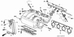 17100PRBA02 - : Manifold, In for Honda Image