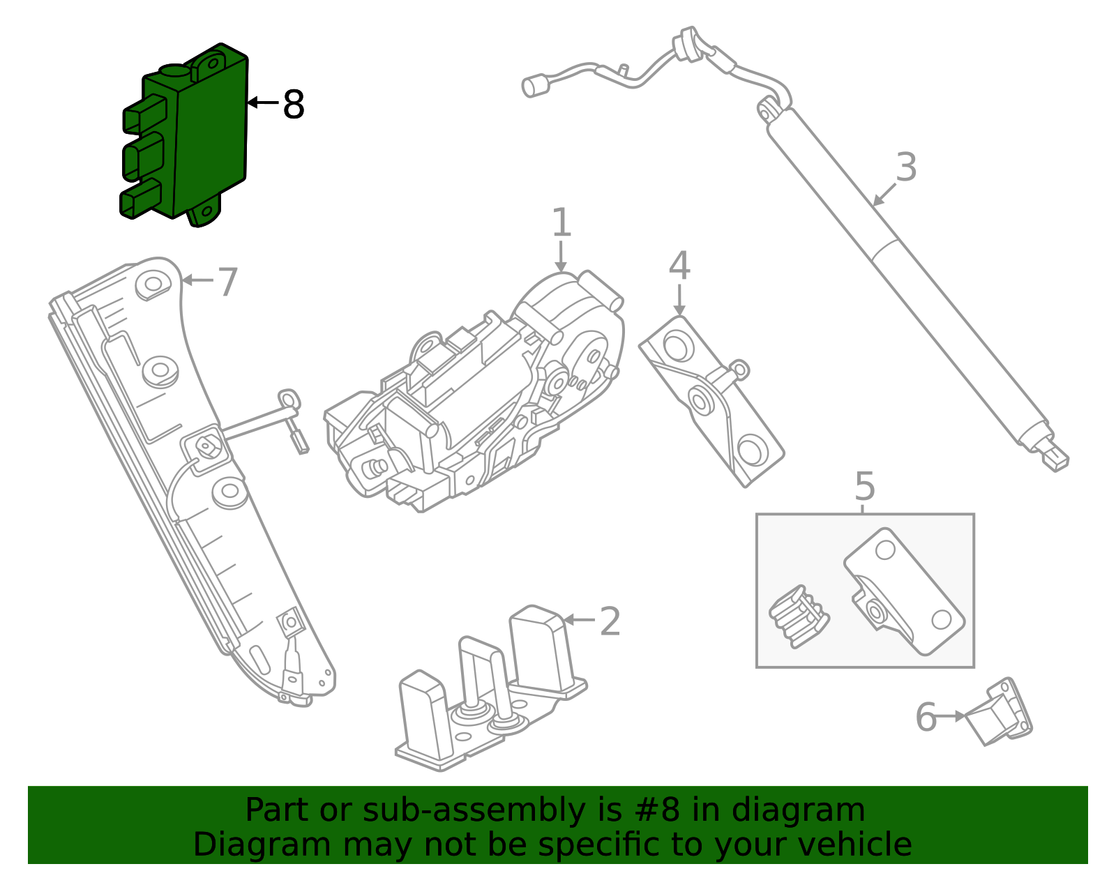 2025-2026 Lincoln Nautilus Lift-Gate Control Module JX7Z-14B291-AR ...