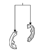 D4060CA01A - Brakes: Brake Shoes for Nissan: GT-R, Murano, Pathfinder, Quest Image