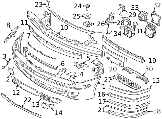 7146981767 - Body: Lower Deflector U-Nut for BMW Image