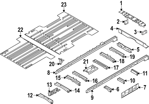 Rear Floor & Rails for 2024 Ford Transit-350 #5