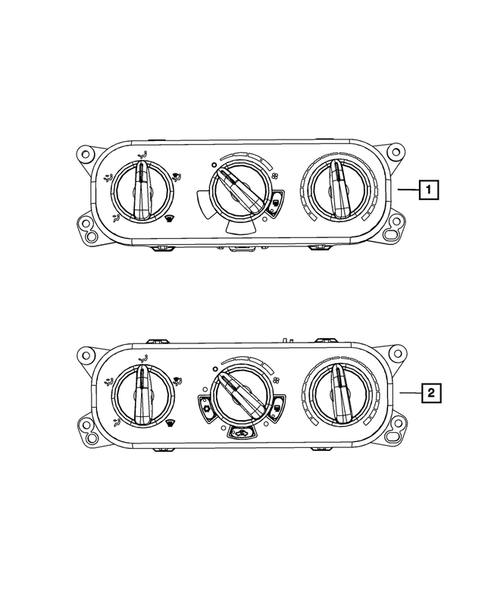 Air Conditioner and Heater Controls for 2010 Jeep Wrangler #0