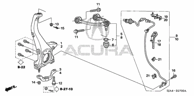 Knuckle for 2007 Acura RL #0