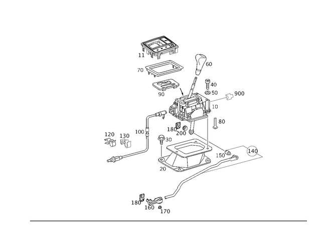 4632670100 - MB Automatic Transmission: Center Gearshift for Mercedes-Benz Image image