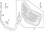 9068880051 - : Grille Surround for Mercedes-Benz Image