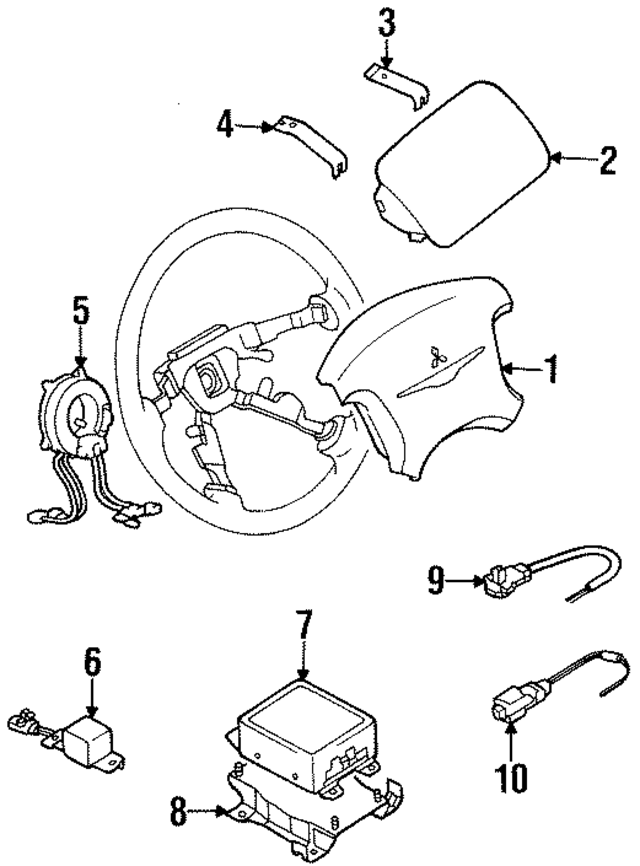 8619A329 - Electrical: Air Bag Clock Spring for Mopar Image