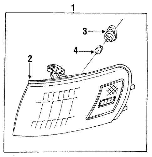 Park Lamps for 1995 Toyota Corolla #1