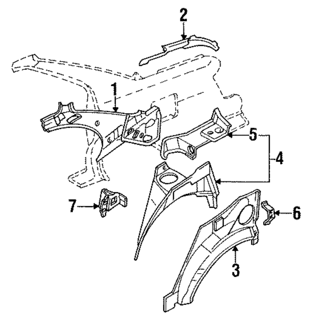 7816962J01 - Body: Mount Bracket for Infiniti Image