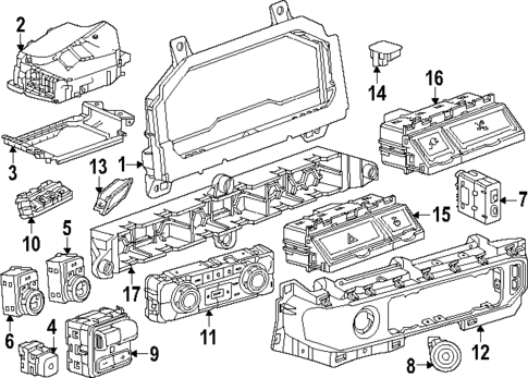 Cluster & Switches for 2023 Chevrolet Silverado 1500 | OEM