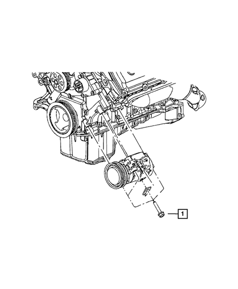 Air Conditioner Compressor and Mounting for 2008 Dodge Challenger #1