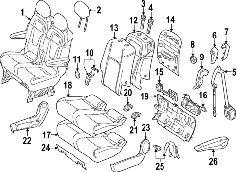 Second Row Seats for 2021 Mercedes-Benz Metris #0