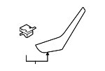 5K3868039A82V - Body: Exterior Door Handle Cover for Volkswagen Image