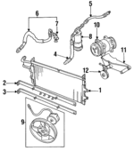 MUC6542 - : Condenser Bracket for Land Rover: Defender 110, Range Rover Image