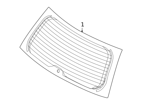 Glass - Lift Gate for 2009 Kia Rondo #0