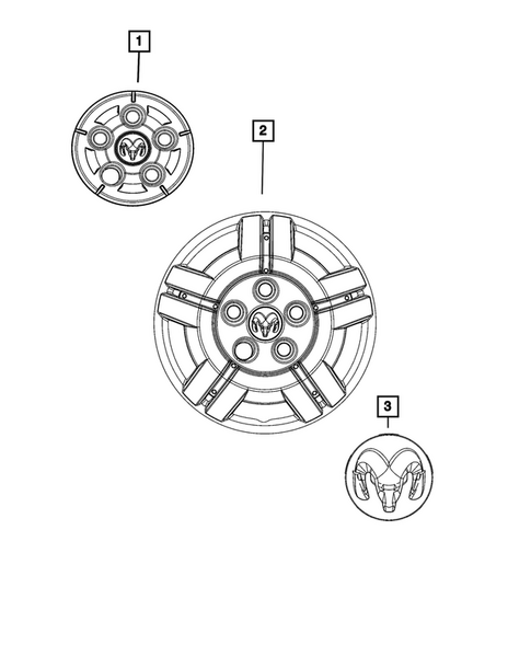 Wheel Covers and Center Caps for 2025 Ram ProMaster 1500 #0